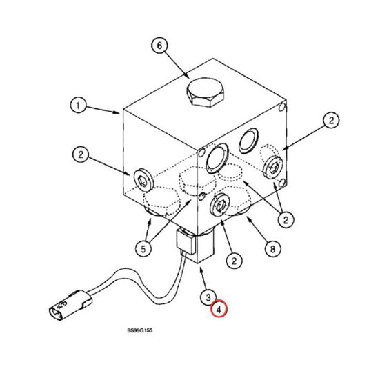 Coil 309791A1 for CASE Loader 570LXT 580L 580M 580SL 580SM 590SL 590SM - Electrical Parts > Solenoid Valve Coil from MyMROmarts