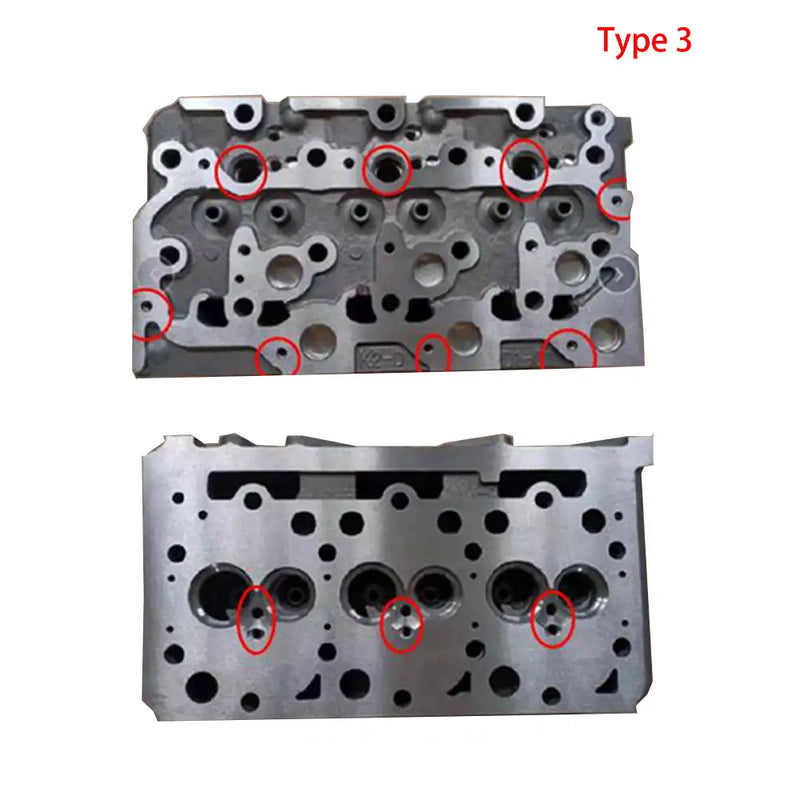 Load image into Gallery viewer, Complete Cylinder Head 16487-03040 1648703040 for Kubota D1703 Engine L2501D L3240DT L3400DT L3540HSTC Bobcat 325C 238 325D - Engine Parts &gt; Engine Block &gt; Cylinder Head from  My Store
