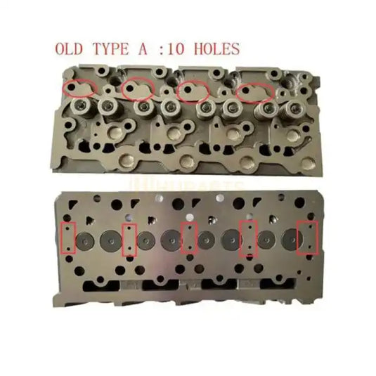 Complete Cylinder Head 1G780-03042 for Kubota V2203-M Engine KX121-3 KX161-3 L4300DT L4300F L4330DT/GST/HST(C) L4630DT/GST(C)/HST R520S - Engine Parts > Engine Block > Cylinder Head from MyMROmarts