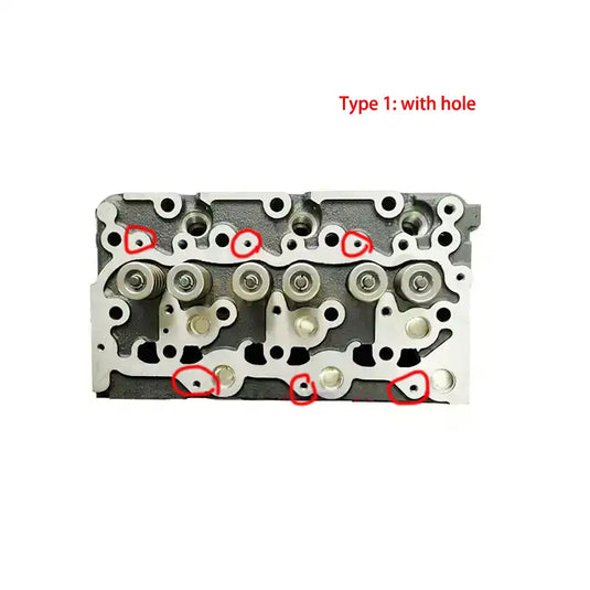 Complete Cylinder Head for Kubota D1503 Engine Bobcat 753 763 773 CASE 1838 Scat - Engine Parts > Engine Block > Cylinder Head from MyMROmarts