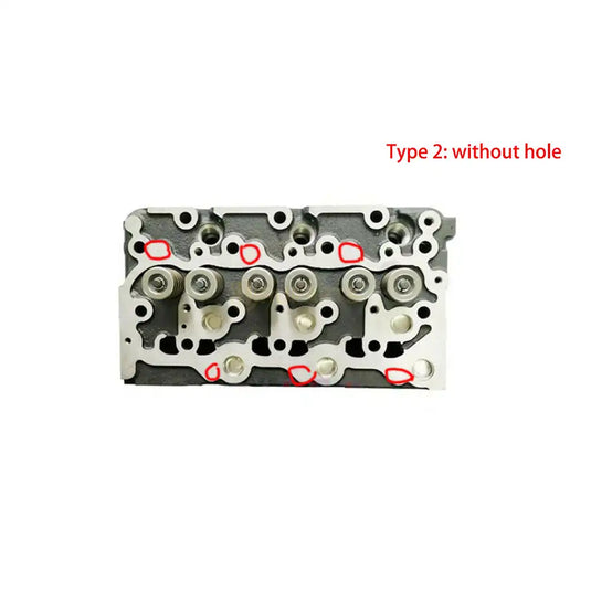 Complete Cylinder Head for Kubota D1503 Engine Bobcat 753 763 773 CASE 1838 Scat - Engine Parts > Engine Block > Cylinder Head from MyMROmarts