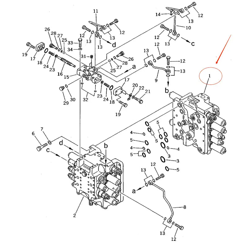 Load image into Gallery viewer, Control Valve Assy 709-79-22202 for Komatsu PC220LC-5 PC220-5 PC200LC-5X PC200LC-5S PC200LC-5 PC200-5X PC200-5S PC200-5 Original Used - Hydraulic Parts &gt; Other Hydraulic Parts from MyMROmarts
