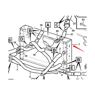 Cooling Engine Radiator 11192942 111196425 15020893 11192942 11196422 for Volvo A35D A35E A40D A40E T450D from MyMROmarts