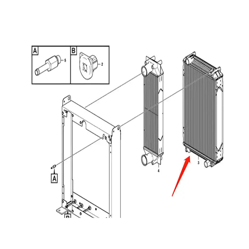 Load image into Gallery viewer, Cooling Engine Radiator 17472657 for Volvo Wheel Loader L70H L90H from MyMROmarts
