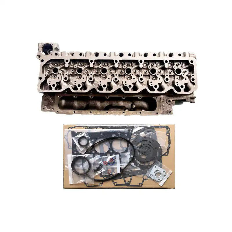 Cargue la imagen en el visor de la galería, Cylinder Head for Komatsu Engine 6D107 Hyundai Excavator R210LC7A R210LC9 - Engine Parts &gt; Engine Block &gt; Cylinder Head from MyMROmarts
