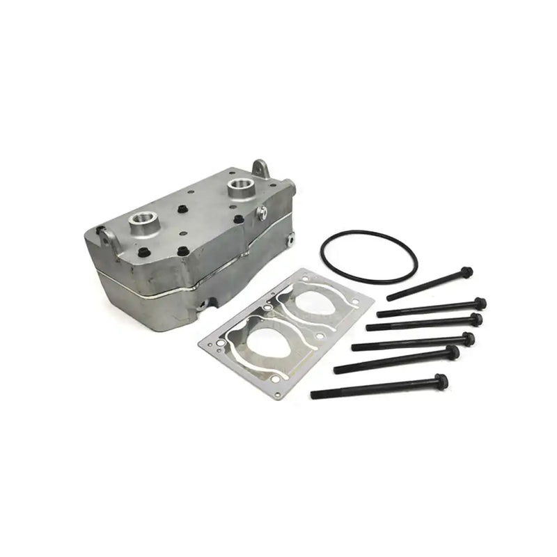 Cargue la imagen en el visor de la galería, Cylinder Head Complete of Air Brake Compressor 762788 for DAF Truck F95 380 - Engine Parts &gt; Air Intake and Exhaust System &gt; Air Compressor Parts from MyMROmarts

