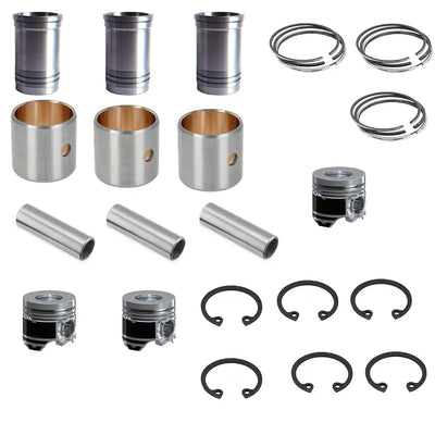 Cylinder Liner Kit Four Matching for Airman PDS90 Isuzu Engine 3KC2 Engine - Engine Parts > Crankshafts & Connecting Rod Components > Piston from MyMROmarts
