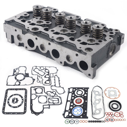 D1503 Complete Cylinder Head & Full Gasket Kit for Kubota KX91-3 U35 Excavator, 1A013-03043 |16487-03045 |1A013-03044 from MyMROmarts