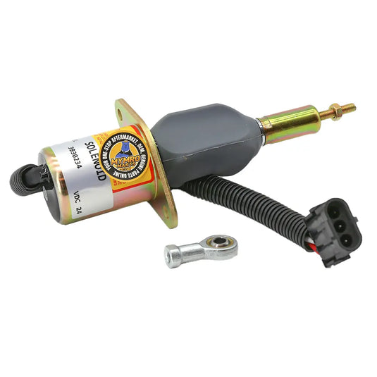 Diesel Shut Off Solenoid 3930234 For Cummins 6CT 8.3L Komatsu Excavator PC350-7 24V from MyMROmarts