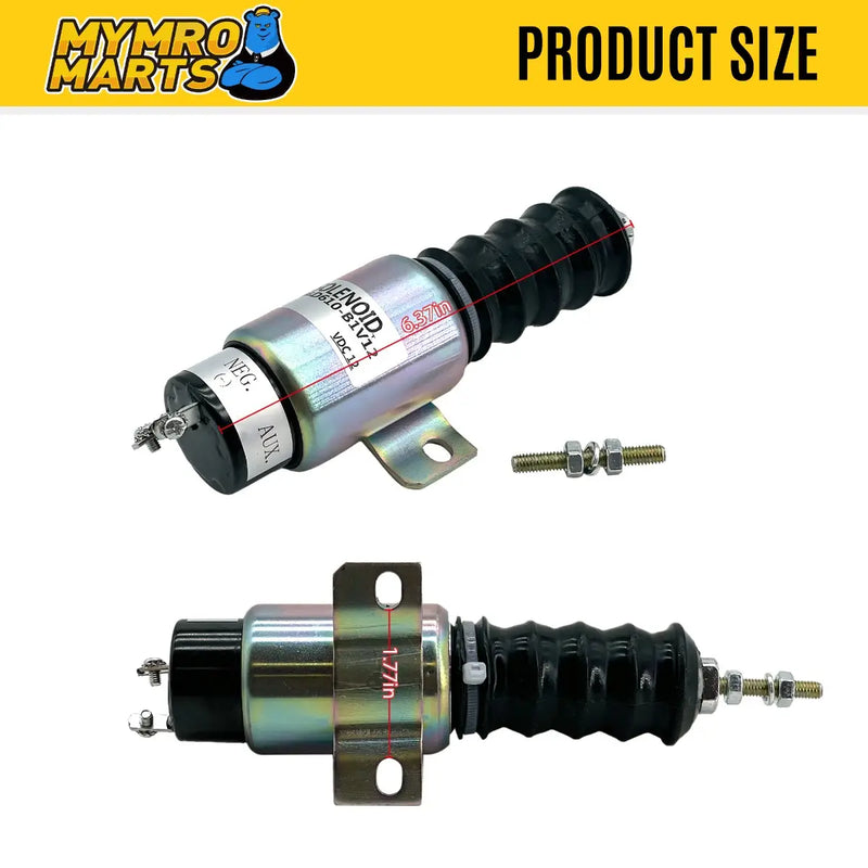 Carica immagine in Galleria Viewer, 2 Terminals 12V Dual Coil Pull Solenoid D610-B1V12 D610B1V12 for Kubota D905 Engine - Electrical Parts &gt; Solenoid Valve from  My Store
