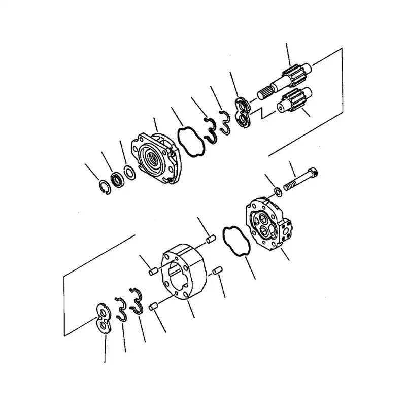 Load image into Gallery viewer, Emergency Steering Pump 704-30-32110 For Komatsu Wheel Loader WA350-1 WA400-1 WA380-1 WA420-1 - Hydraulic Parts > Hydraulic Pump from MyMROmarts
