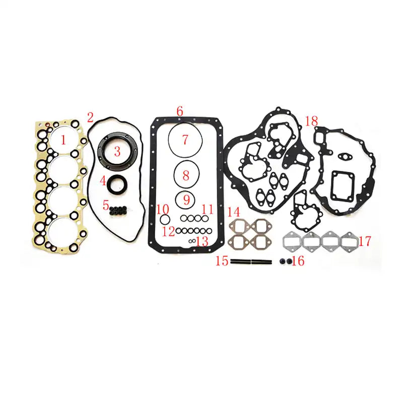 Load image into Gallery viewer, Overhaul Gasket Kit for Mitsubishi 4D34 4D34T fit with Excavator Digger Fuso Canter Truck from MyMROmarts
