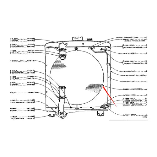 Engine Radiator 2M0922 for Caterpillar CAT Motor Grader 12E 120 120B Wheel Loader 920 930R from MyMROmarts