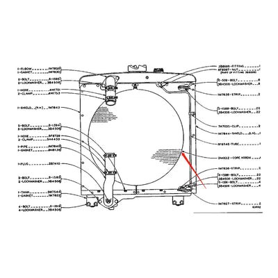 Engine Radiator 2M0922 for Caterpillar CAT Motor Grader 12E 120 120B Wheel Loader 920 930R from MyMROmarts