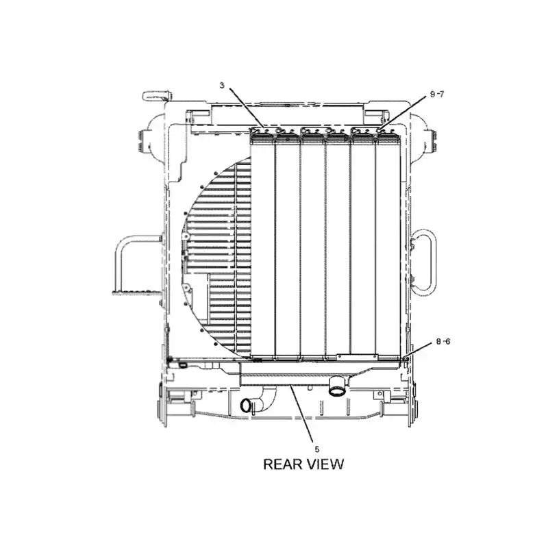 Load image into Gallery viewer, Engine Radiator Core 2200538 for Caterpillar Engine C15 CAT 583T 587T PL83 PL87 D8N D8R D8T from MyMROmarts
