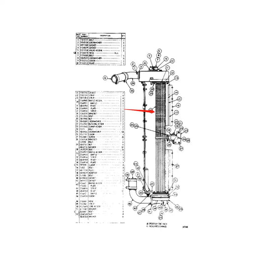 Engine Radiator Core 8S2645 for Caterpillar CAT Tractor D8H from MyMROmarts