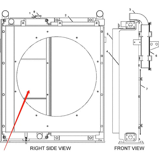 Engine Radiator Core Assy 2364430 for Caterpillar CAT E320C from MyMROmarts