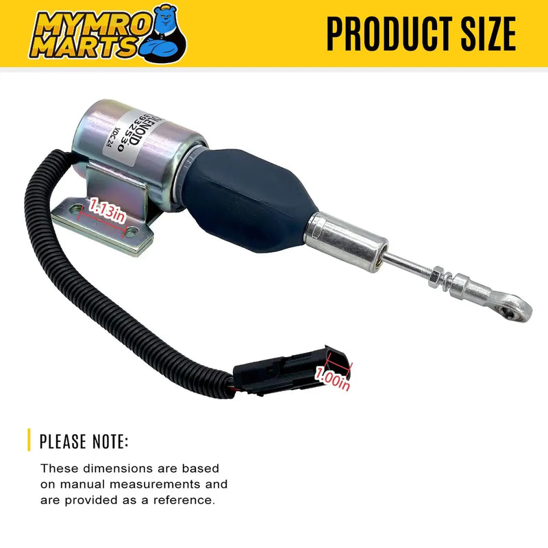 Load image into Gallery viewer, 24V Engine Shutoff Solenoid 3932530 SA-4756-24 for Cummins Engine 5.9L 6BT from MyMROmarts
