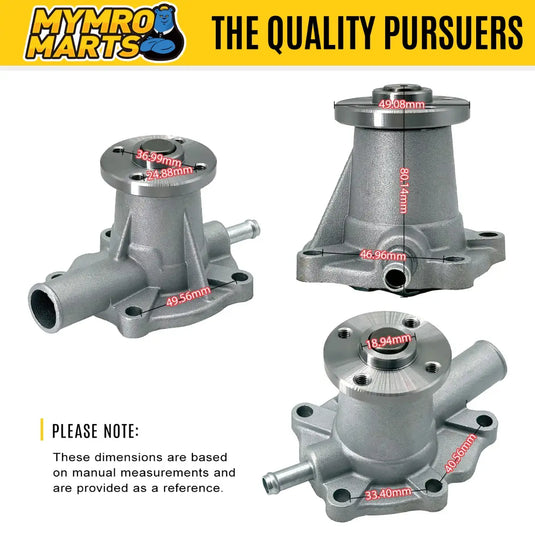 Engine Water Pump 1G820-73037 for Kubota Excavator U10-5 U17 K008-5 KX41-3 KH-007H Engine D722 D902 - Engine Parts > Cooling System > Engine Water Pump from MyMROmarts