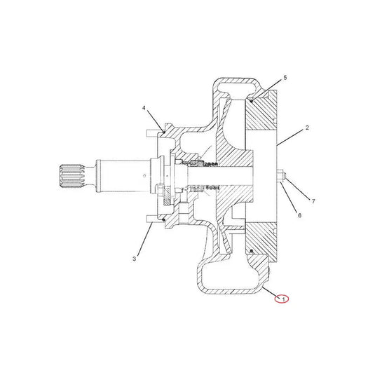 Engine Water Pump 212-8177 for Caterpillar CAT Engine 3512 3516 3508B Loader 994 Truck 777D 785 789C 793B - Engine Parts > Cooling System > Engine Water Pump from MyMROmarts
