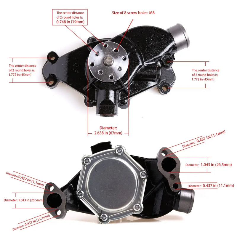Chargez l&#39;image dans la visionneuse de la galerie, Engine Water Pump 8M0113734 18-3599-2 15201 9-42606 8503991 For Mercruiser Stern Drive FPenta 1968-1998 OMC Chrysler and Indmar - Inboard Engines - Engine Parts &gt; Cooling System &gt; Engine Water Pump from MyMROmarts
