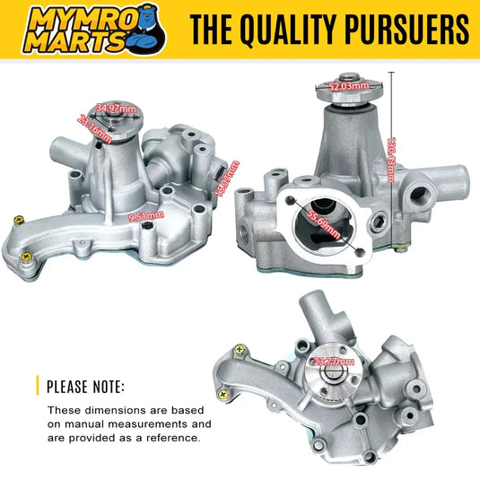 Engine Water Pump AM881424 AM881340 for Yanmar Tractor F18 FX18 F20 FX20 F22 FX22 F24 FX24 F26 FX26 F28 FX28 - Engine Parts > Cooling System > Engine Water Pump from MyMROmarts