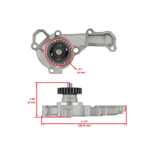 Engine Water Pump Assembly 49044-2058 for Kawasaki Engine FD590V FD611V FD620D FD661D from MyMROmarts