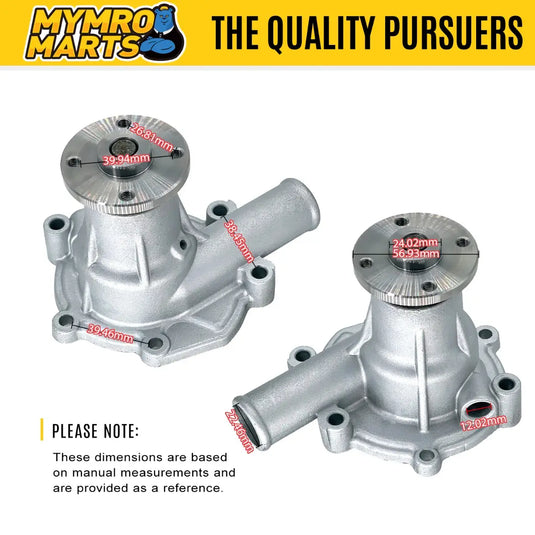 Engine Water Pump 223-0296 MM433-17001 for Caterpillar 301.6C 310.8C Kobelco 17SR-3 New Holland E18SR Excavators Mitsubishi L2E L3E L3A L2A L3C L2C L3E2 Engines - Engine Parts > Cooling System > Engine Water Pump from MyMROmarts