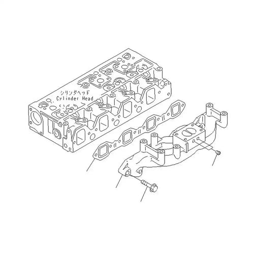 Exhaust Manifold Muffler 6205-11-5130 for Komatsu EGS65-5 S4D95LE-2 Cummins B3.3 Engine Doosan Daewoo 470 plus Skid Steer - Engine Parts > Air Intake and Exhaust System > Intake and Exhaust Manifold from MyMROmarts