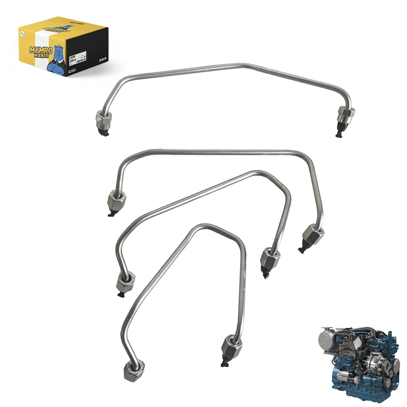 Load image into Gallery viewer, Fuel Injector Pipe Set 3974604 3974605 3974606 3974607 for Kubota V1702 Diesel Engine - Engine Parts &gt; Other Engine Parts &gt; Engine Tube and Pipe from MyMROmarts
