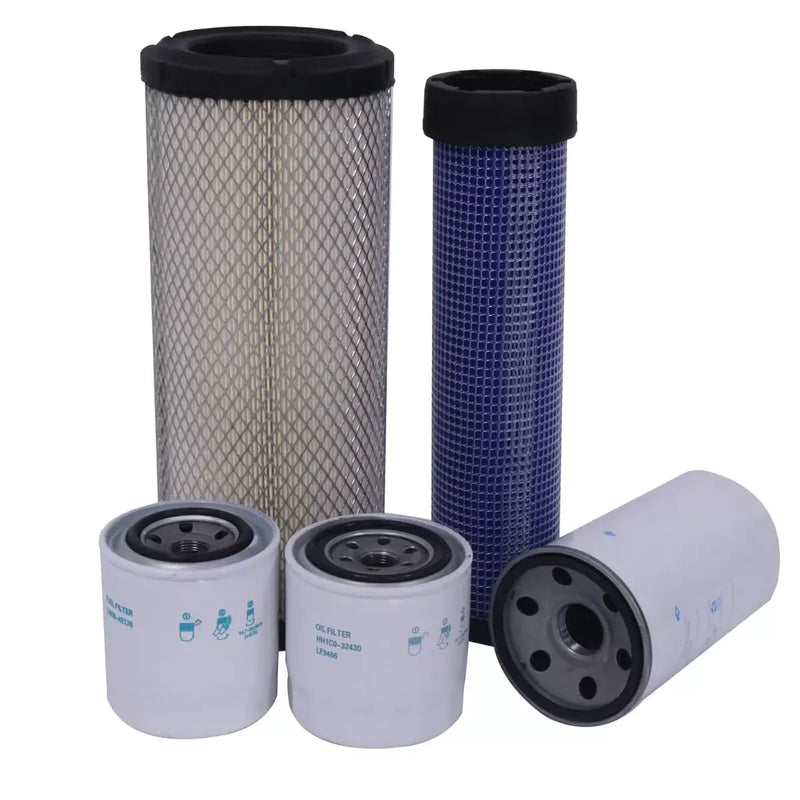 Load image into Gallery viewer, Filter Kit 59800-26110 3A111-19130 HH1C0-32430 HHTA0-37710 1J800-43170 Compatible with Kubota M7060 M6060 Series w/V3307-CR-TE4 Eng - Engine Maintenance Parts > Filter Kits from MyMROmarts

