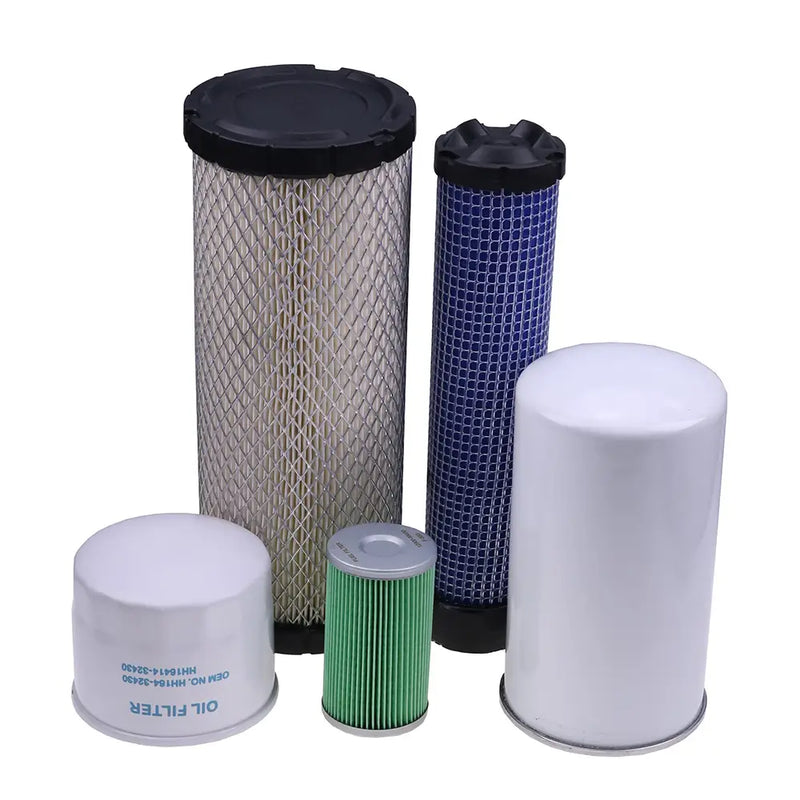 Load image into Gallery viewer, Filter Kit HH164-32430 HHTA0-37710 TA040-93220 TA040-93230 15521-43160 for Kubota Tractor L3010 L3130 L3410 L3430 HST from MyMROmarts
