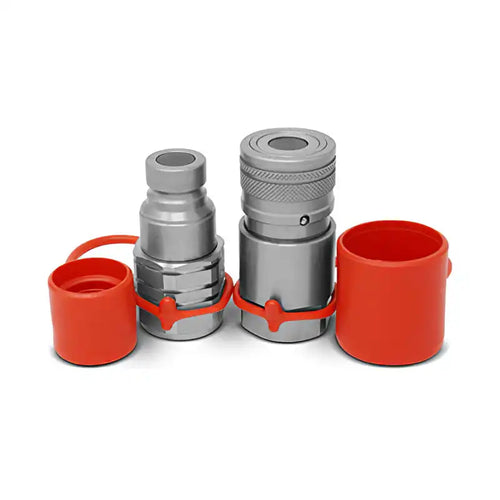 3/4 SAE Thread 1/2 body Flat Face Quick Connect Coupler Set for Bobcat Skid Steer Caterpillar John Deere CASE Volvo Gehl Kubota from MyMROmarts