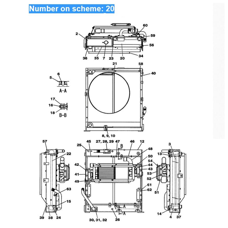 Load image into Gallery viewer, Hydraulic Oil Cooler LN001800 for Case Excavator CX225SR CX210B CX210BLR CX210BNLC - Engine Parts &gt; Cooling System &gt; Oil Cooler from MyMROmarts
