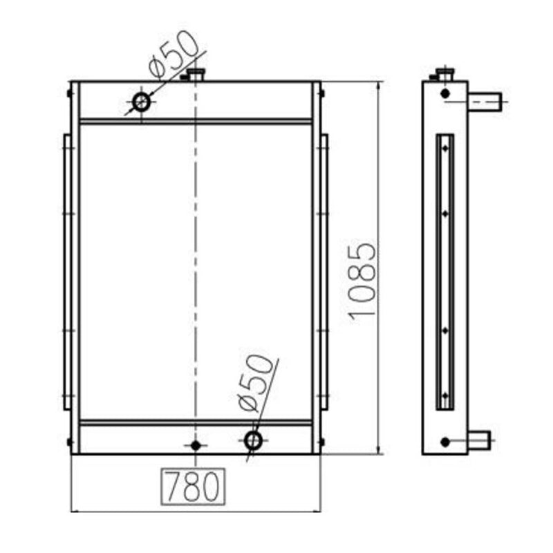 Load image into Gallery viewer, Water Tank Engine Radiator ASSY for Doosan Excavator DH210W-7 - Engine Parts &gt; Cooling System &gt; Engine Radiator from MyMROmarts
