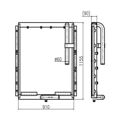 Hydraulic Oil Cooler For Doosan Excavator DH330 - Engine Parts > Cooling System > Oil Cooler from MyMROmarts