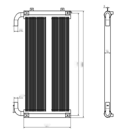 Hydraulic Oil Cooler For Hitachi Excavator ZX350-5 - Engine Parts > Cooling System > Oil Cooler from MyMROmarts