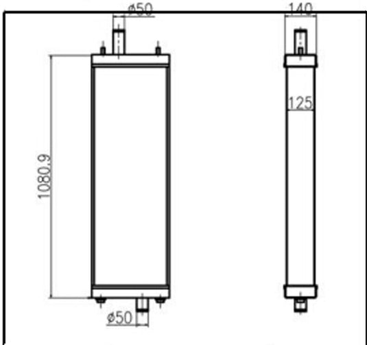 Water Tank Engine Radiator Core ASS'Y For Komatsu Excavator Bulldozer D65 - Engine Parts > Cooling System > Engine Radiator from MyMROmarts