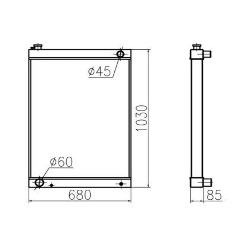 Load image into Gallery viewer, Water Tank Engine Radiator Core  ASSY for YUCHAI Excavator YC230LC-8 - Engine Parts > Cooling System > Engine Radiator from MyMROmarts
