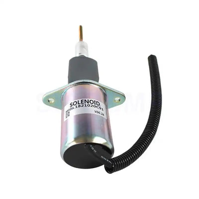 Fuel Injection Control Fuel Shutoff Solenoid 1821020C91 24V for Navistar Perkins Engine 1036-8T 1306-9T from MyMROmarts