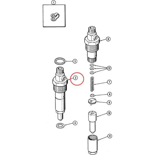 Fuel Injector J914472 for CASE Engine 4390 6590 Tractor 8820 8830 6000 6500 2096 550 550E 450C 455C from MyMROmarts