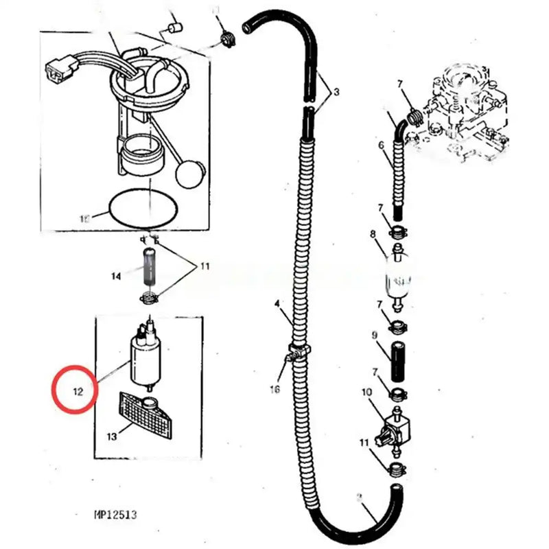 Load image into Gallery viewer, Fuel Pump AM115629 AM115073
