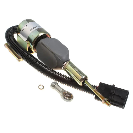 24V Fuel Shut Down Off Stop Solenoid Valve 6733-81-9130 for Komatsu Engine 4D102E 6D102E Wheel Loader WA270-3 WA250-3 WA120-3 WA180-3 from MyMROmarts