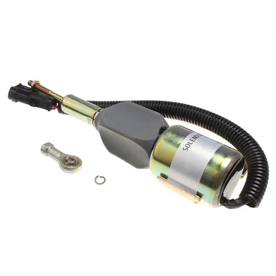 24V Fuel Shut Down Off Stop Solenoid Valve 6733-81-9130 for Komatsu Engine 4D102E 6D102E Wheel Loader WA270-3 WA250-3 WA120-3 WA180-3 from MyMROmarts