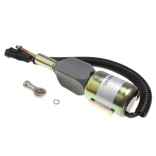 24V Fuel Shut Down Off Stop Solenoid Valve 6733-81-9130 for Komatsu Engine 4D102E 6D102E Wheel Loader WA270-3 WA250-3 WA120-3 WA180-3 from MyMROmarts