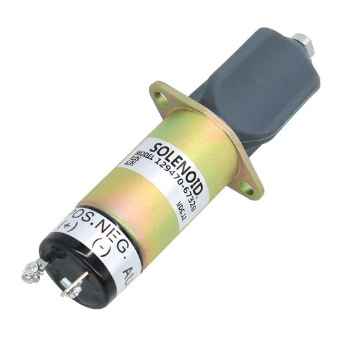 12V Fuel Shutoff Solenoid 1502-12A7U1B1S2 129470-67320 for Yanmar Engine 4LH 6LY 4JH 4JHE 6LYA from MyMROmarts