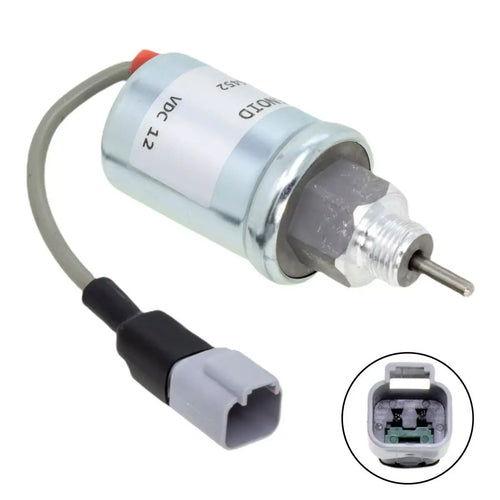 Fuel Shutoff Solenoid 419-7640 for Caterpillar CAT Excavator 301.8 301.6 301.5 304CR 302CR 304SR 303 SR 303.5CR - Electrical Parts > Solenoid Valve > Shut Off Solenoid from MyMROmarts