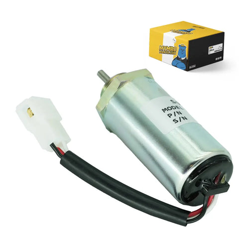 Fuel Shutoff Solenoid 8973295680 for Hitachi EX27U EX35 EX50U EX55 ZX55UR John Deere 35ZTS 50C 27C 50ZTS 27ZTS 35C Sumitomo SH55 Isuzu 3LB1 3LD1 3LD2 4LB1 4LE1 from MyMROmarts