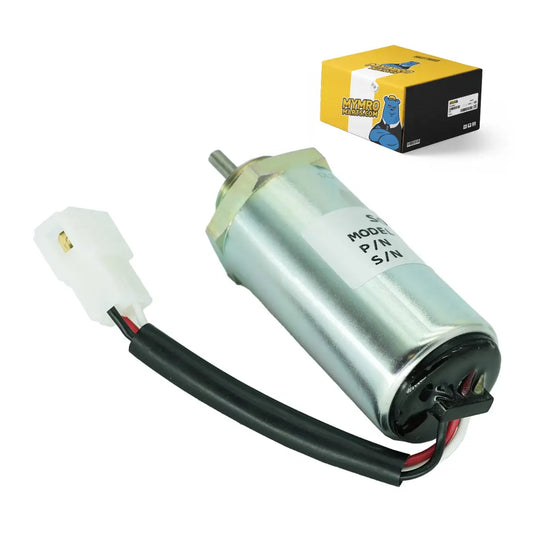 Fuel Shutoff Solenoid 8973295680 for Hitachi EX27U EX35 EX50U EX55 ZX55UR John Deere 35ZTS 50C 27C 50ZTS 27ZTS 35C Sumitomo SH55 Isuzu 3LB1 3LD1 3LD2 4LB1 4LE1 from MyMROmarts