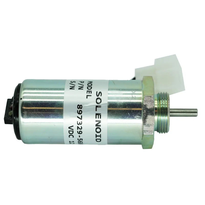 Load image into Gallery viewer, Fuel Shutoff Solenoid 8973295680 for Hitachi EX27U EX35 EX50U EX55 ZX55UR John Deere 35ZTS 50C 27C 50ZTS 27ZTS 35C Sumitomo SH55 Isuzu 3LB1 3LD1 3LD2 4LB1 4LE1 from MyMROmarts
